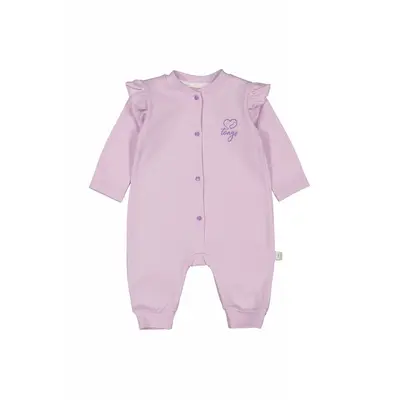 Salopeta cu maneca lunga si volanas nou nascut LILA, Tongs baby (Marime: 3-6 Luni) JEMtgs_3628lila_2