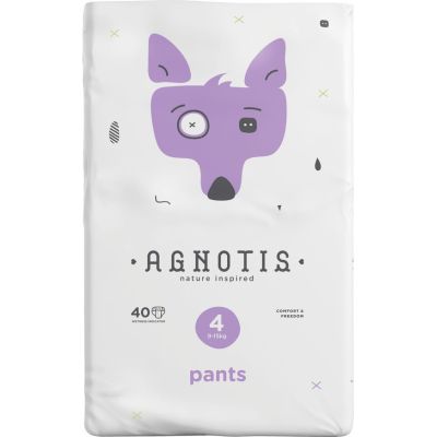 Scutece tip chilotel hipoalergenice Agnotis pants, marimea nr. 4, 9-15 kg, 40 bucati JEMagn_pantsnr4