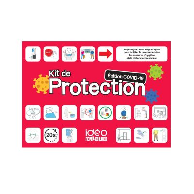 Kit educativ Protectie anti COVID, cu pictograme, Robo KDGR4010EN