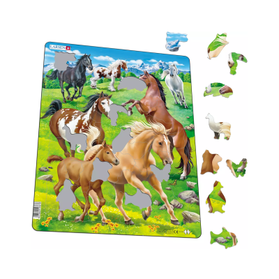 Puzzle Maxi Cai Salbatici, 65 piese, Larsen KDGLS-FH38