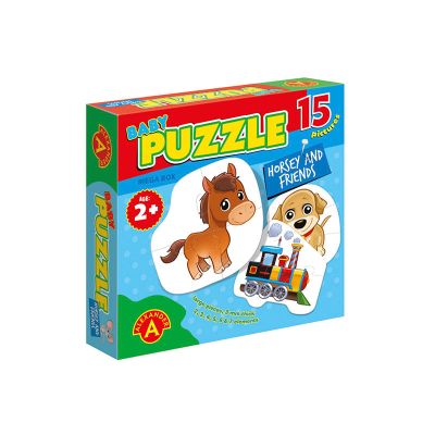 Puzzle educativ mega Box, Calutul si prietenii, 15 imagini, +2 ani, Alexander Games KDGAXG-1891