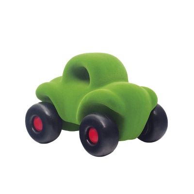 Jucarie cauciuc natural Masinuta Buggy, 17 cm, verde, Rubbabu KDGRU22019