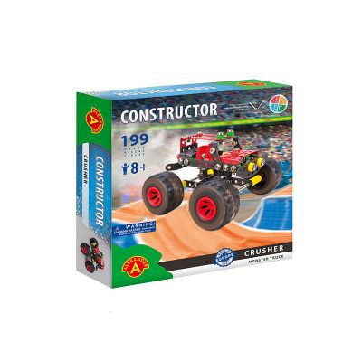 Set constructie 199 piese metalice Constructor Crusher Monster Truck, Alexander KDGAXCONS-2179