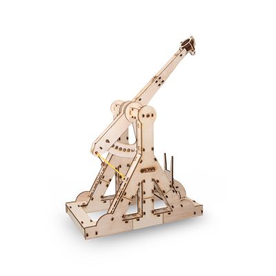 Set constructie cu mecanism Puzzle 3D TREBUCHET din lemn 94 piese @ EWA KDGEWA00001