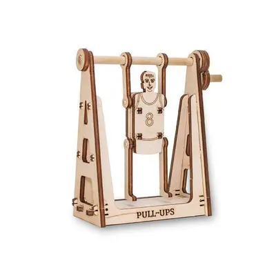 Set constructie mini cu mecanism Puzzle 3D SPINNING SPORTSMAN din lemn 22 piese @ EWA KDGEWA00034