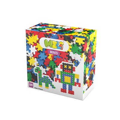 Set creativ de constructie, Minis 200 piese, Meli KDGML50300