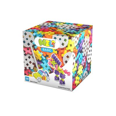 Set de constructie creativa Constructor 100 piese, Meli KDGML50033