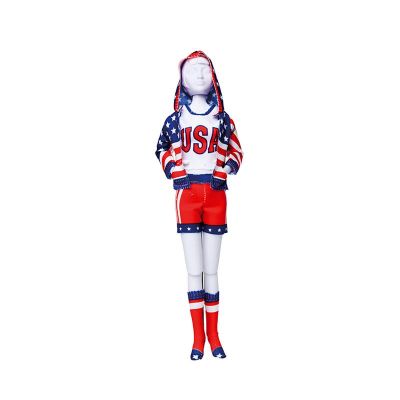 Set de croitorie hainute pentru papusi Couture Sporty Stars & Stripes, Dress Your Doll KDGPN-0164667