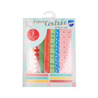 Set de materiale hainute pentru papusi Couture Floral squares, Dress Your Doll KDGPN-0164676