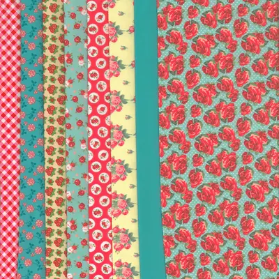 Set de materiale hainute pentru papusi Couture Red Roses, Dress Your Doll KDGPN-0164687