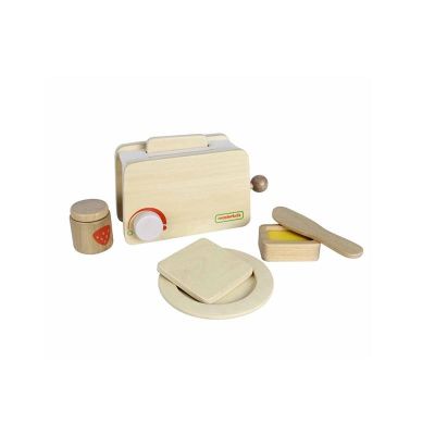 Set toaster de jucarie, din lemn, +3 ani, Masterkidz KDGMK05328