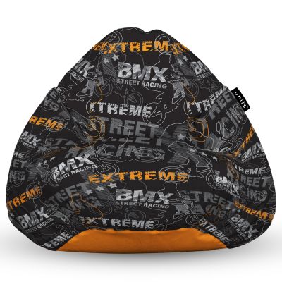 Fotoliu Units Puf Bean Bag tip para L, impermeabil, indoor/outdoor, sac interior, cu maner, 80 x 80 x 60 cm, BMX BEANUNB-PR-L-EXT-092