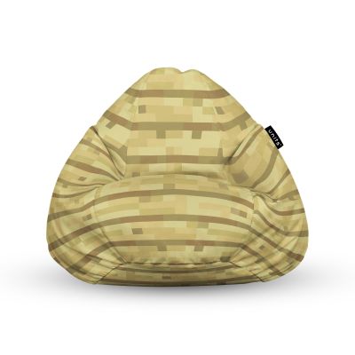 Fotoliu Units Puf Bean Bag tip para L, impermeabil, indoor/outdoor, sac interior, cu maner, 80 x 80 x 60 cm, Minecraft Cutie BEANUNB-PR-L-EXT-196