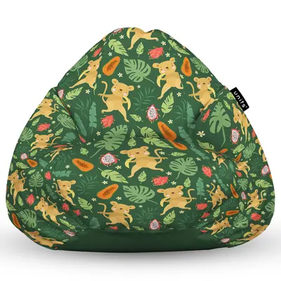 Fotoliu Units Puf Bean Bag tip para L, impermeabil, indoor/outdoor, sac interior, cu maner, 80 x 80 x 60 cm, maimute BEANUNB-PR-L-EXT-054