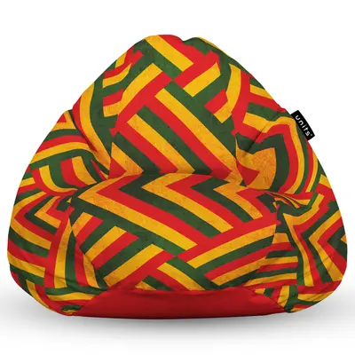 Fotoliu Units Puf Bean Bag tip para L, impermeabil, indoor/outdoor, sac interior, cu maner, 80 x 80 x 60 cm, zion BEANUNB-PR-L-EXT-016