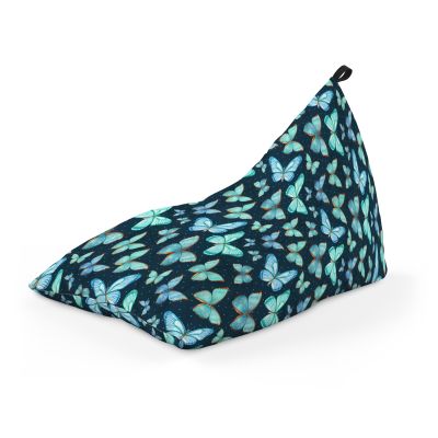 Fotoliu Units Puf Bean Bag tip Lounge, impermeabil, indoor/outdoor, sac interior, cu maner, 155 x 83 x 65 cm, fluturi in stomac BEANUNB-LGA-L-EXT-119