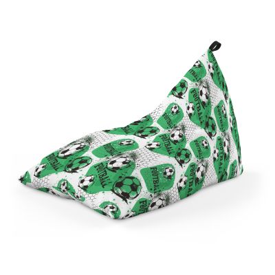 Fotoliu Units Puf Bean Bag tip Lounge, impermeabil, indoor/outdoor, sac interior, cu maner, 155 x 83 x 65 cm, fotbal BEANUNB-LGA-L-EXT-089