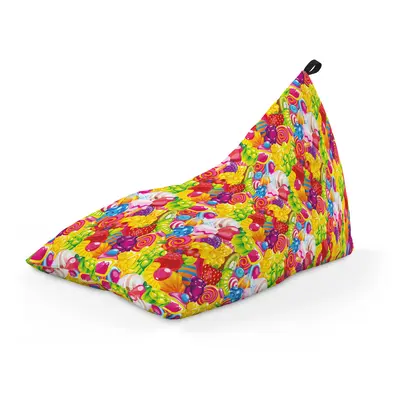 Fotoliu Units Puf Bean Bag tip Lounge, impermeabil, indoor/outdoor, sac interior, cu maner, 155 x 83 x 65 cm, fruits candy BEANUNB-LGA-L-EXT-059