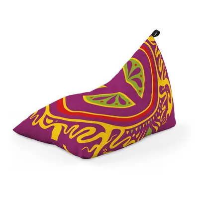 Fotoliu Units Puf Bean Bag tip Lounge, impermeabil, indoor/outdoor, sac interior, cu maner, 155 x 83 x 65 cm, hippie groove BEANUNB-LGA-L-EXT-041