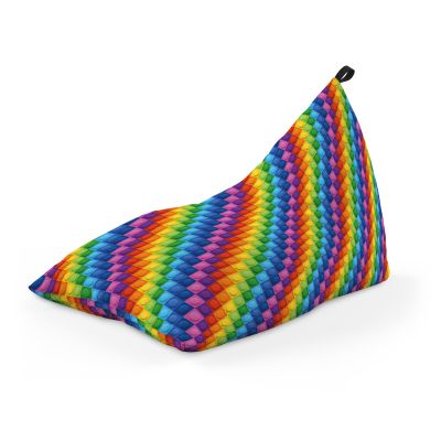 Fotoliu Units Puf Bean Bag tip Lounge, impermeabil, indoor/outdoor, sac interior, cu maner, 155 x 83 x 65 cm, lego abstract BEANUNB-LGA-L-EXT-071