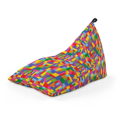 Fotoliu Units Puf Bean Bag tip Lounge, impermeabil, indoor/outdoor, sac interior, cu maner, 155 x 83 x 65 cm, lego tetris BEANUNB-LGA-L-EXT-034