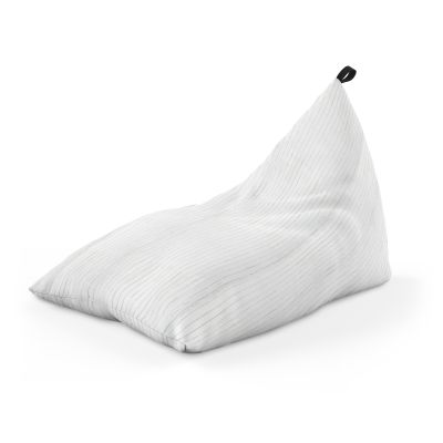 Fotoliu Units Puf Bean Bag tip Lounge, impermeabil, indoor/outdoor, sac interior, cu maner, 155 x 83 x 65 cm, lemn alb BEANUNB-LGA-L-EXT-003