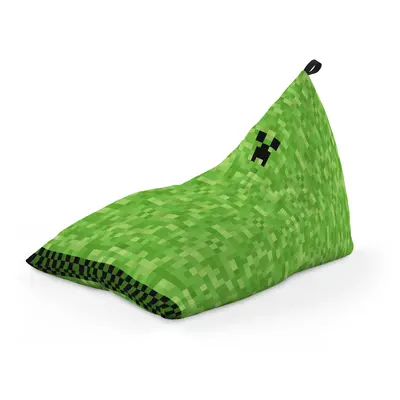 Fotoliu Units Puf Bean Bag tip Lounge, impermeabil, indoor/outdoor, sac interior, cu maner, 155 x 83 x 65 cm, minecraft creeper BEANUNB-LGA-L-EXT-130