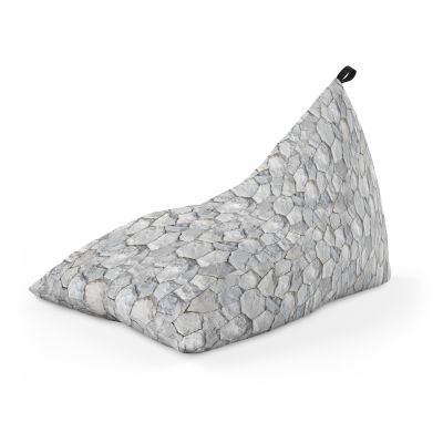 Fotoliu Units Puf Bean Bag tip Lounge, impermeabil, indoor/outdoor, sac interior, cu maner, 155 x 83 x 65 cm, pietre albe BEANUNB-LGA-L-EXT-020
