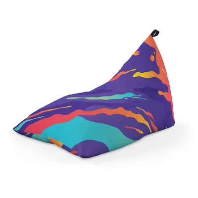 Fotoliu Units Puf Bean Bag tip Lounge, impermeabil, indoor/outdoor, sac interior, cu maner, 155 x 83 x 65 cm, retro lava BEANUNB-LGA-L-EXT-011