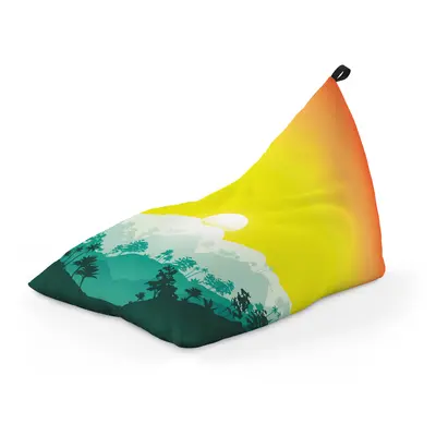 Fotoliu Units Puf Bean Bag tip Lounge, impermeabil, indoor/outdoor, sac interior, cu maner, 155 x 83 x 65 cm, tropical BEANUNB-LGA-L-EXT-025