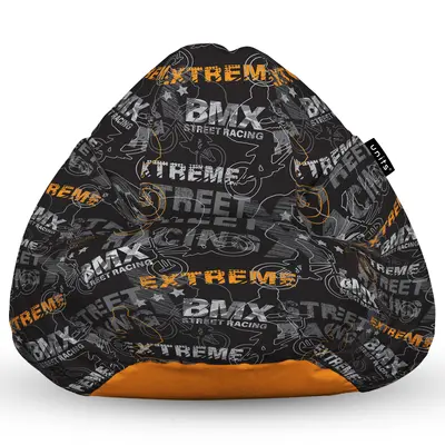 Fotoliu Units Puf Bean Bag tip para XL, impermeabil, indoor/outdoor, sac interior, cu maner, 90 x 85 x 65 cm, BMX BEANUNB-PR-XL-EXT-092