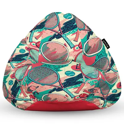 Fotoliu Units Puf Bean Bag tip para XL, impermeabil, indoor/outdoor, sac interior, cu maner, 90 x 85 x 65 cm, tenis BEANUNB-PR-XL-EXT-086