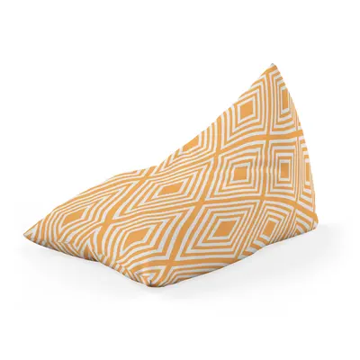 Fotoliu Units Puf Bean Bag tip Lounge, impermeabil, indoor/outdoor, sac interior, cu maner, 155 x 83 x 65 cm, Diamond, Orange BEANUNB-LGA-L-EXT-157