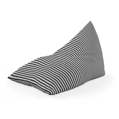 Fotoliu Units Puf Bean Bag tip Lounge, impermeabil, indoor/outdoor, sac interior, cu maner, 155 x 83 x 65 cm, Scandinavian, Black BEANUNB-LGA-L-EXT-158