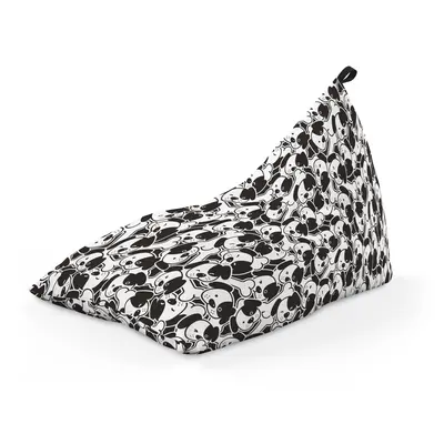 Fotoliu Units Puf Bean Bag tip Lounge, impermeabil, indoor/outdoor, sac interior, cu maner, 155 x 83 x 65 cm, caini alb-negru BEANUNB-LGA-L-EXT-149