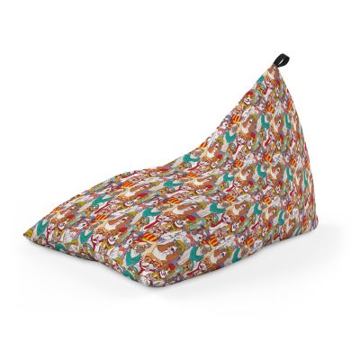 Fotoliu Units Puf Bean Bag tip Lounge, impermeabil, indoor/outdoor, sac interior, cu maner, 155 x 83 x 65 cm, caini hipster BEANUNB-LGA-L-EXT-150