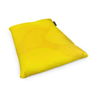 Fotoliu Units Puf Bean Bag tip Perna, impermeabil, indoor/outdoor, sac interior, 115 x 150 x 25 cm, abstract galben BEANUNB-PL-L-EXT-021