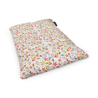Fotoliu Units Puf Bean Bag tip Perna, impermeabil, indoor/outdoor, sac interior, 115 x 150 x 25 cm, alb cu flori multicolore BEANUNB-PL-L-EXT-006