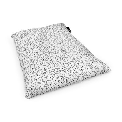 Fotoliu Units Puf Bean Bag tip Perna, impermeabil, indoor/outdoor, sac interior, 115 x 150 x 25 cm, alb cu ursi BEANUNB-PL-L-EXT-038