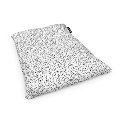 Fotoliu Units Puf Bean Bag tip Perna, impermeabil, indoor/outdoor, sac interior, 115 x 150 x 25 cm, alb cu ursi BEANUNB-PL-L-EXT-038