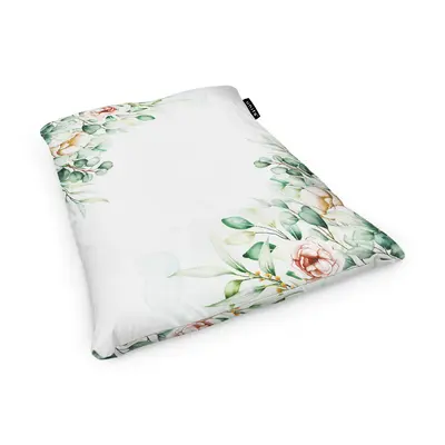 Fotoliu Units Puf Bean Bag tip Perna, impermeabil, indoor/outdoor, sac interior, 115 x 150 x 25 cm, floral alb BEANUNB-PL-L-EXT-033
