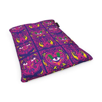 Fotoliu Units Puf Bean Bag tip Perna, impermeabil, indoor/outdoor, sac interior, 115 x 150 x 25 cm, model psihedelic BEANUNB-PL-L-EXT-042