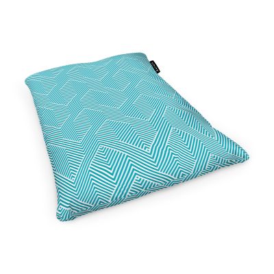 Fotoliu Units Puf Bean Bag tip Perna, impermeabil, indoor/outdoor, sac interior, 115 x 150 x 25 cm, motiv alb cu bleu BEANUNB-PL-L-EXT-022
