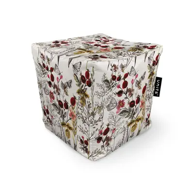 Fotoliu Units Puf Bean Bag tip cub, impermeabil, flori si fluturi BEANUNB-CU-045-049