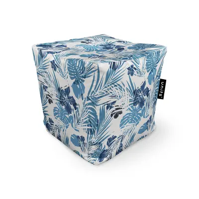 Fotoliu Units Puf Bean Bag tip cub, impermeabil, frunze albastre BEANUNB-CU-045-048