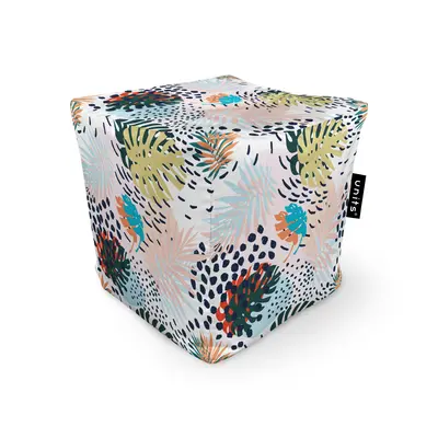 Fotoliu Units Puf Bean Bag tip cub, impermeabil, frunze multicolore BEANUNB-CU-045-050