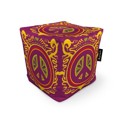 Fotoliu Units Puf Bean Bag tip cub, impermeabil, hippie groove BEANUNB-CU-045-041