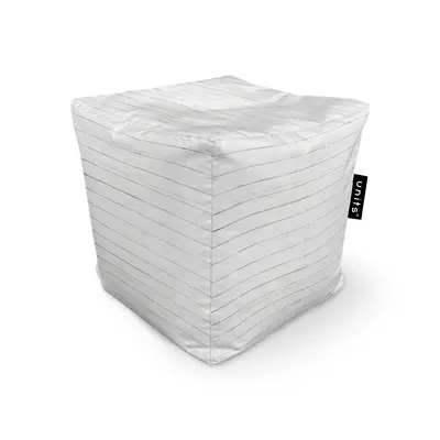 Fotoliu Units Puf Bean Bag tip cub, impermeabil, lemn alb BEANUNB-CU-045-003