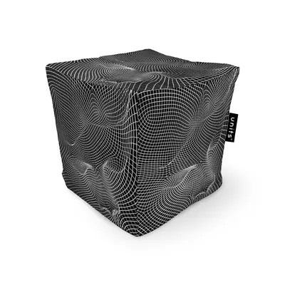 Fotoliu Units Puf Bean Bag tip cub, impermeabil, topografic negru BEANUNB-CU-045-051