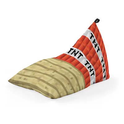 Fotoliu Units Puf Bean Bag tip lounge, impermeabil, indoor/outdoor, sac interior, cu maner, 155 x 83 x 65 cm, Minecraft TNT Cutie BEANUNB-LGA-L-EXT-206